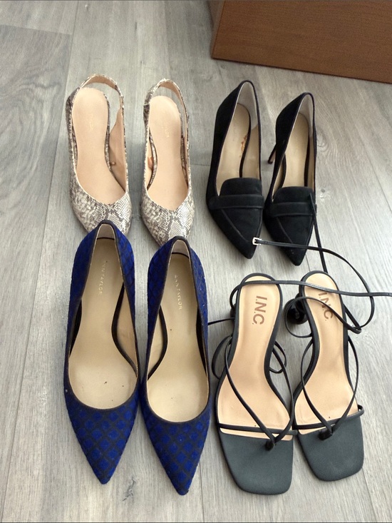 Ann Taylor Shoes - Ann Taylor Blue Pointed-Toe Slingback Heels bundle of 4